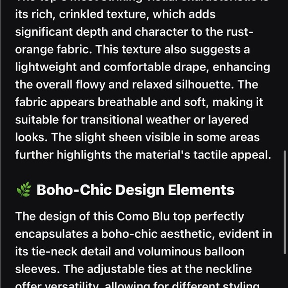 Como Blu Tie-Neck Peasant Blouse - Picture 13 of 14